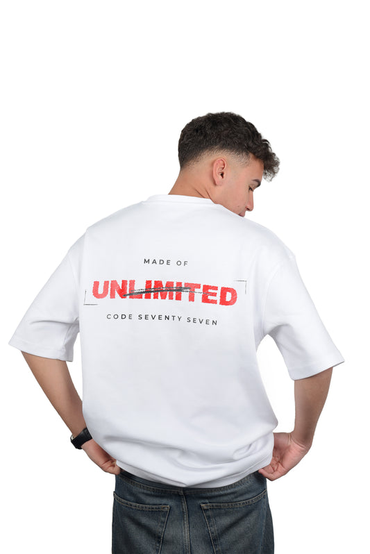 AURA Oversized White T-Shirt