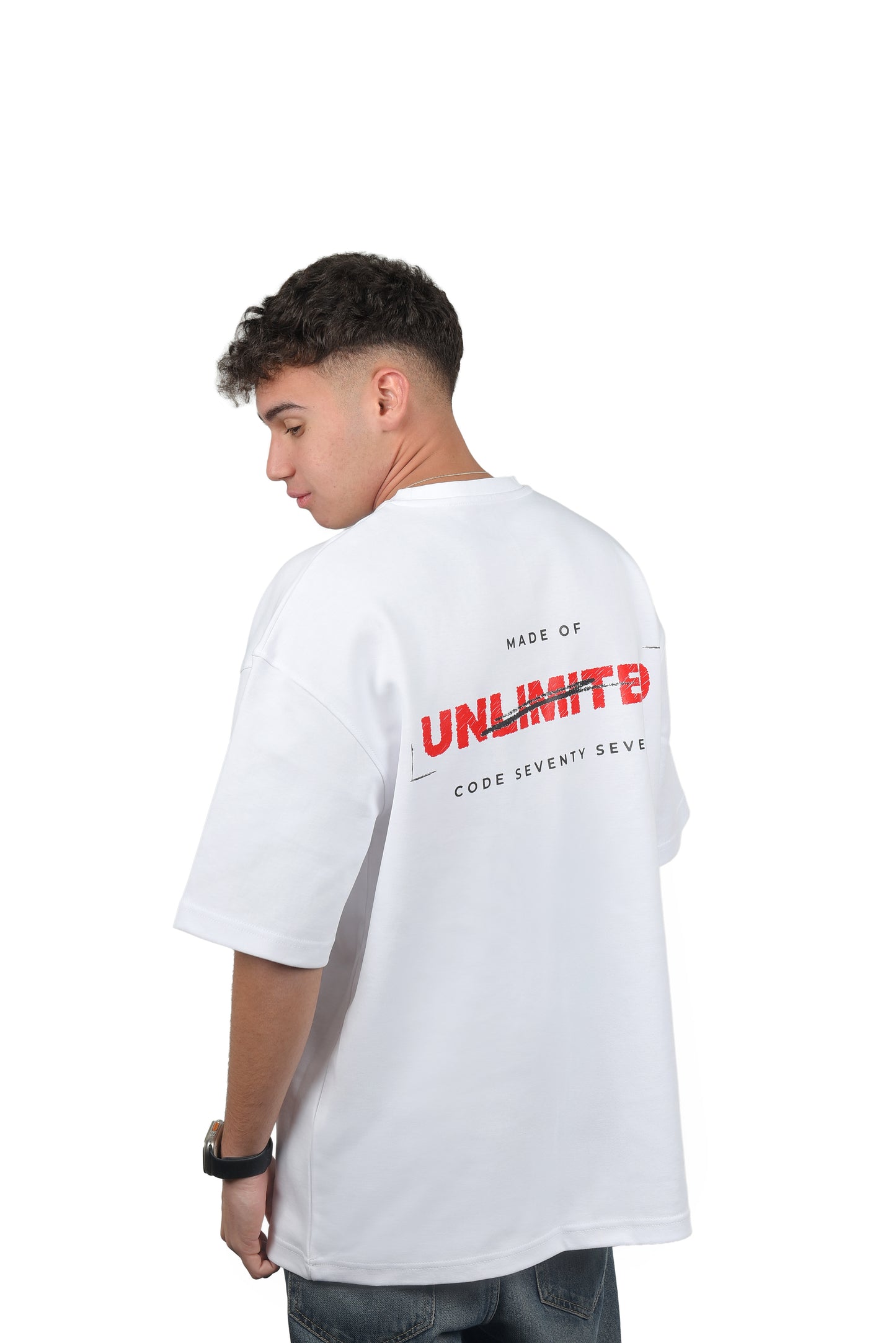 AURA Oversized White T-Shirt
